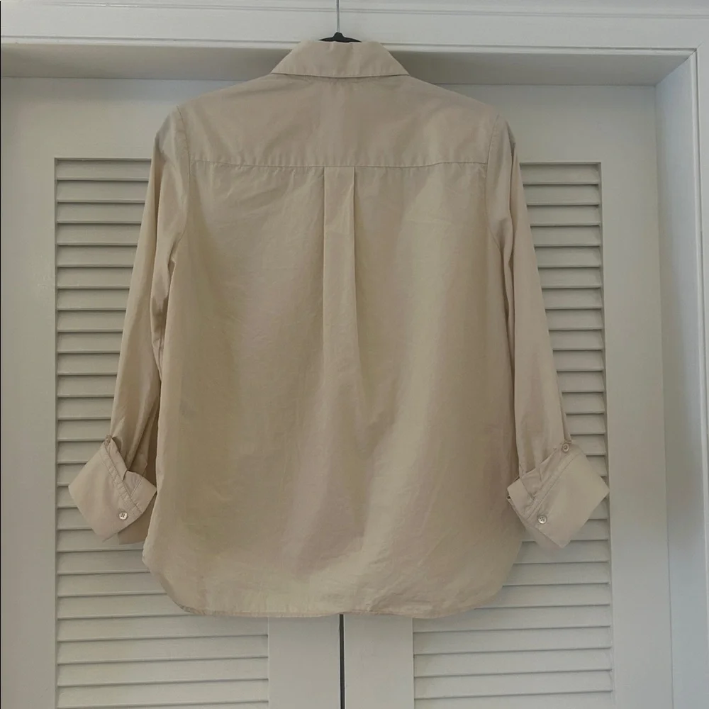 TWP Boyfriend Shirt light khaki, size XS - Picture 2 of 4